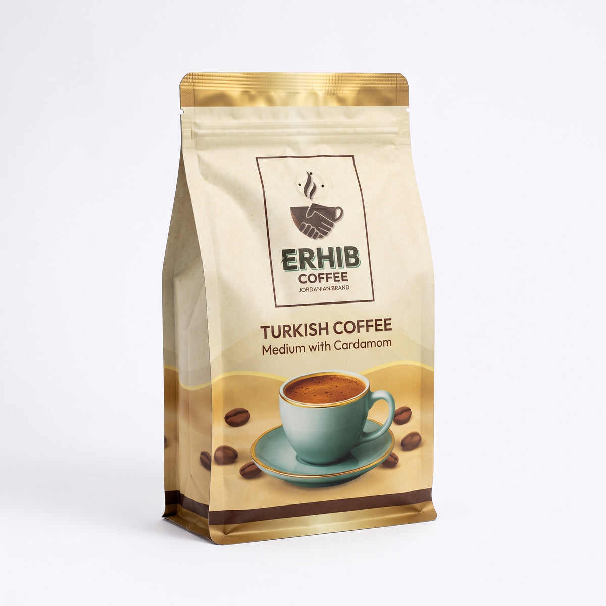 Erhib Turkish Coffee with Cardamom | Medium Roast | Fresh from Jordan – Ships Fast from USA (1lb)