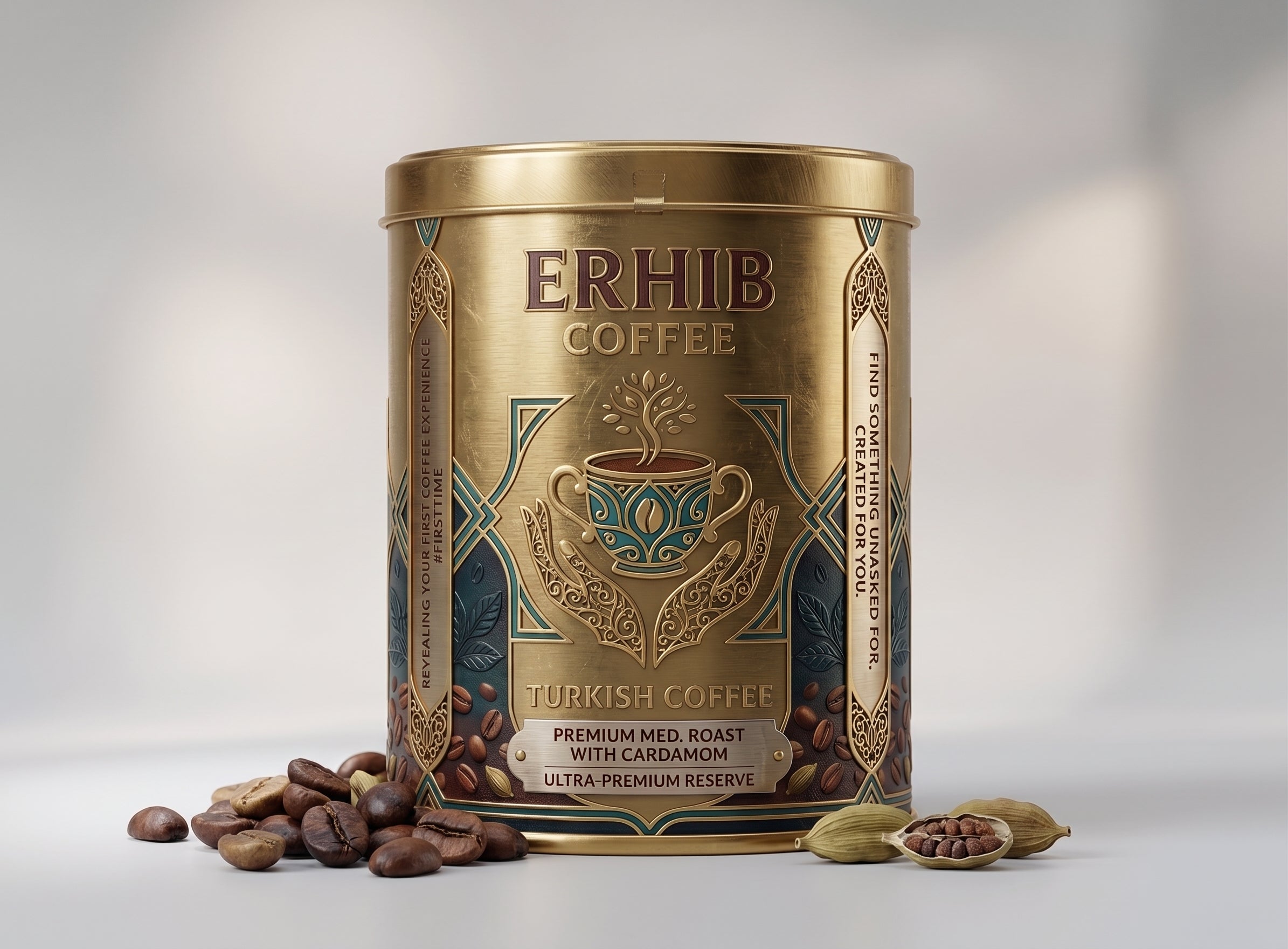 Erhib Turkish Coffee with Cardamom | Medium Roast | Fresh from Jordan – Ships Fast from USA